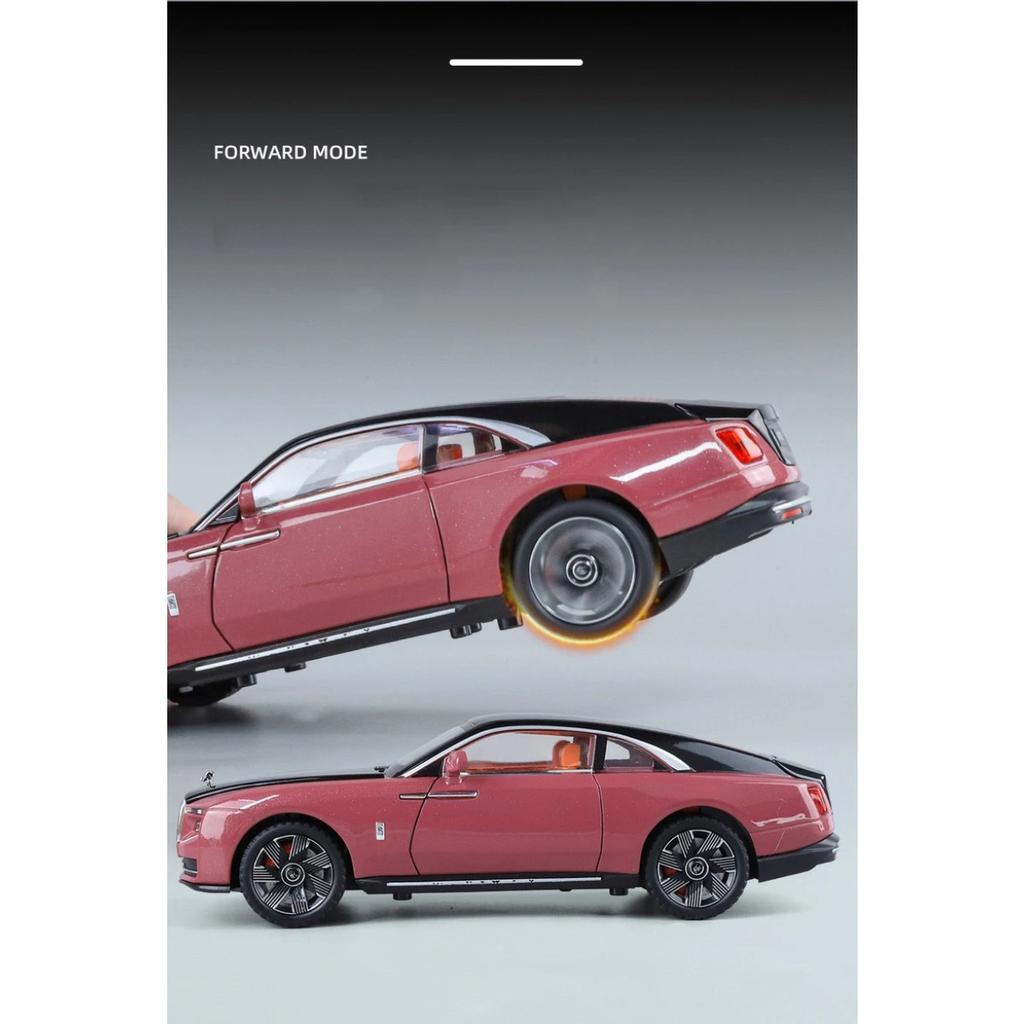 1/24 Rolls Royce Spectre Alloy Die Cast Toy Car Model Sound and Light Children's Toy Collectibles Birthday Gift