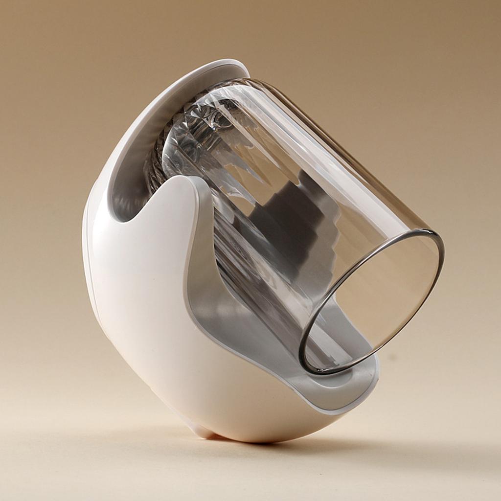 Toothbrush Holder Magnetic Toothbrush Holder Wall Mounted Mouthwash Cup For Bathroom, Family