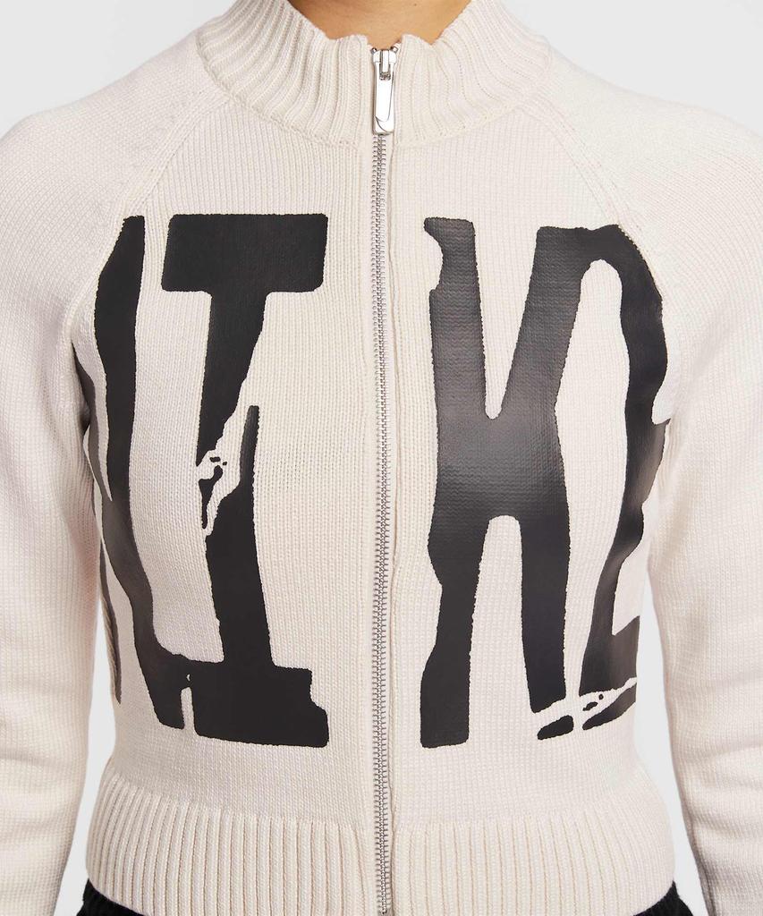NIKE Sportswear Tight Graphic Full-Zip Sweater W - Chalk:Black / If4414-104