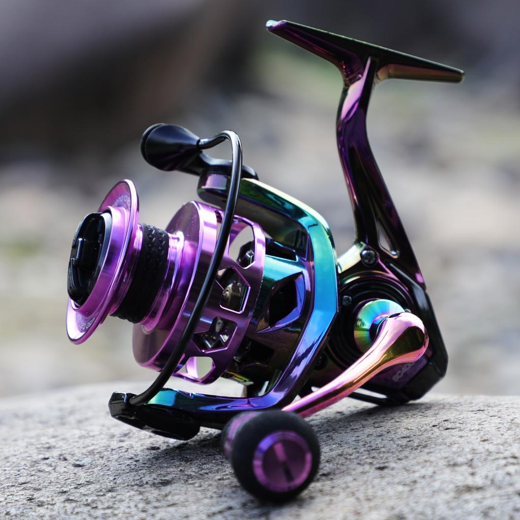 SOUGAYILANG Angelrollen 12 + 1BB Angeln Spinnrad Links/Rechts Griff Spincasting Trolling Angelrolle Angeln Werkzeuge liefert