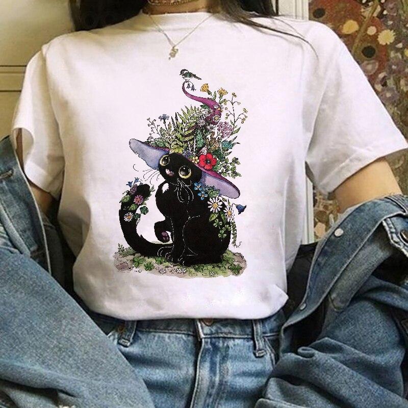 Buy Summer T-shirts Kawaii Cat Funny 