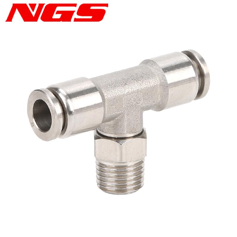 SUS 304 Edelstahl Pneumatikschlauchfitting PC PCF PL PE PU 8mm Vollmetall Schnellverschluss Rohrverbinder Gelenk 1/2 1/8 1/4 3/8 Motordichtungen 6