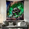 Dark Fantasy Skull Tapestry Tapestry Background Cloth Wallmounted Homestay Soft Decoration Tapestry Work Of Art Background Cloth