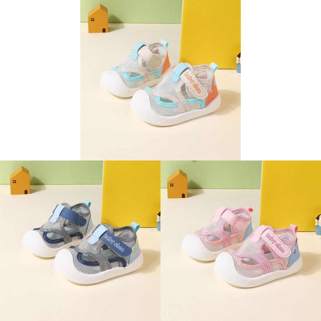 Baby Boys Girls Summer Breathable Mesh Sandals With Anti Slip Sole For Toddler Walkers