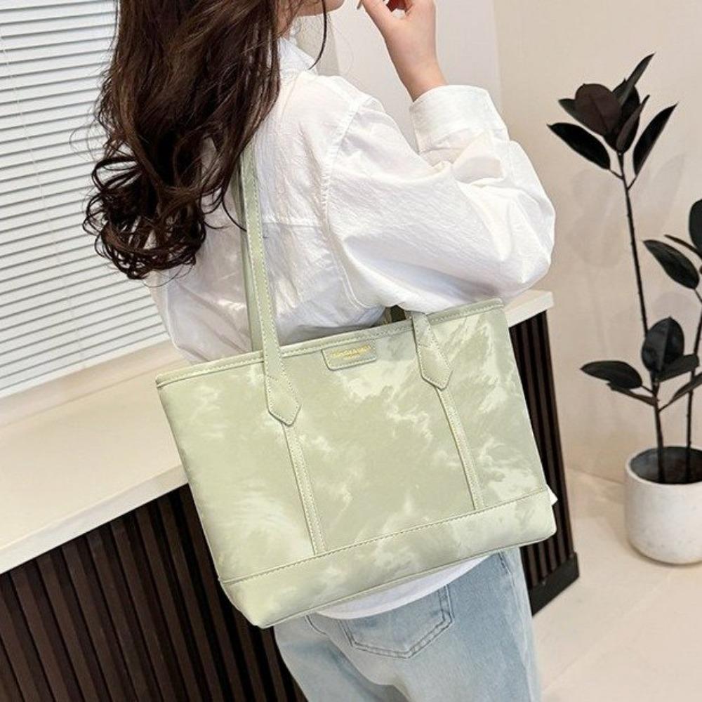 Women's Fashion Tote Bag, Large Capacity Commuter Shoulder Bag, Versatile PU Leather Handbag For School Work Travel Shopping