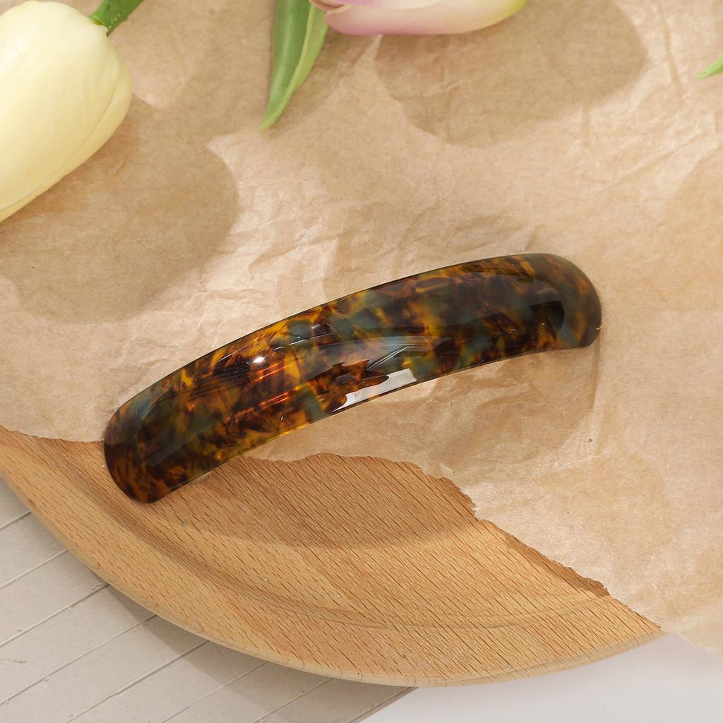 AWAYTR Vintage  Amber Leopard Duckbill Hairpin Plastic Hair Clips Valentine Headwear Girl Hair Accessories Festival Gift