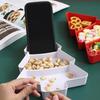 Creative Christmas Tree Shape Tray Plastic Compartmented Fruit Plate Candy Snacks Nut Tray Home Christmas Party Dessert Plate
