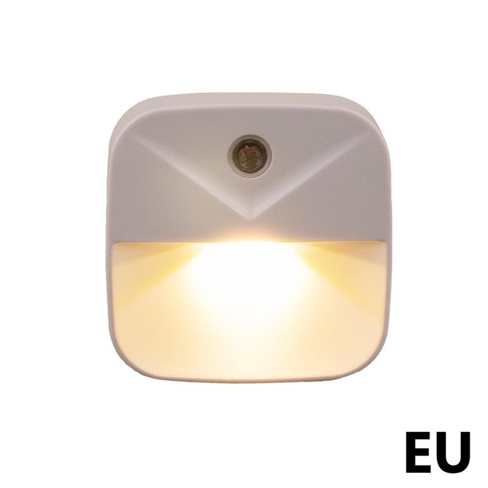 Mini Cute Wall Plug-in LED Night Light Auto Sensor Bedside Lamp For Bedroom Kid's Room Hallway Corridor Stairs EU/US 110V 220V