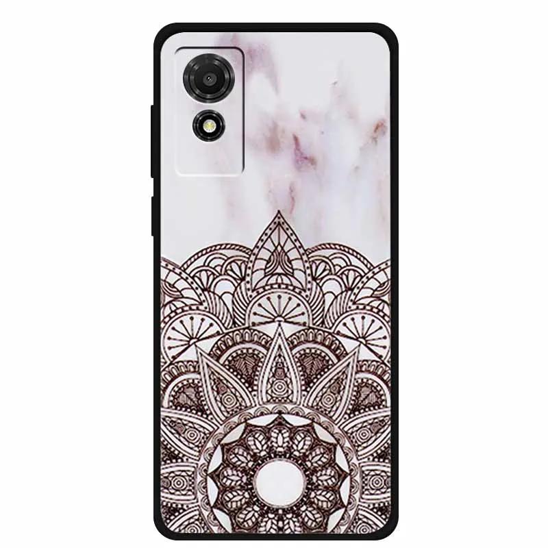 Etui na TCL 501 2024 Miękkie Etui Silikonowy Tylny Pokrowiec na TCL T433D Ochronna Obudowa Etui na TCL 501 Etui Kreskówkowe Zwierzątko TCL501