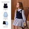 PawinPaw Girls' Cartoon Bear Knitted Vest & Dress Set