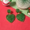 Christmas simple and fashionable classic love pendant earrings, versatile women's models