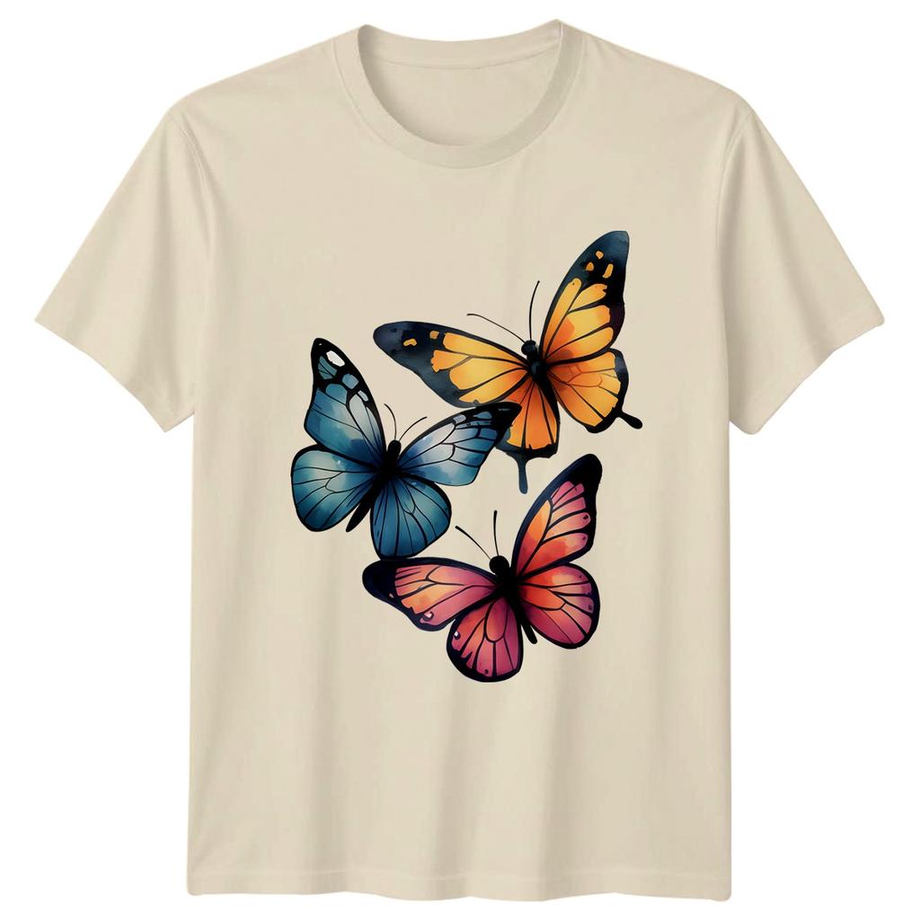 Vibrant Watercolor Butterfly Art TShirt Butterfly Nature Birthday Gift
