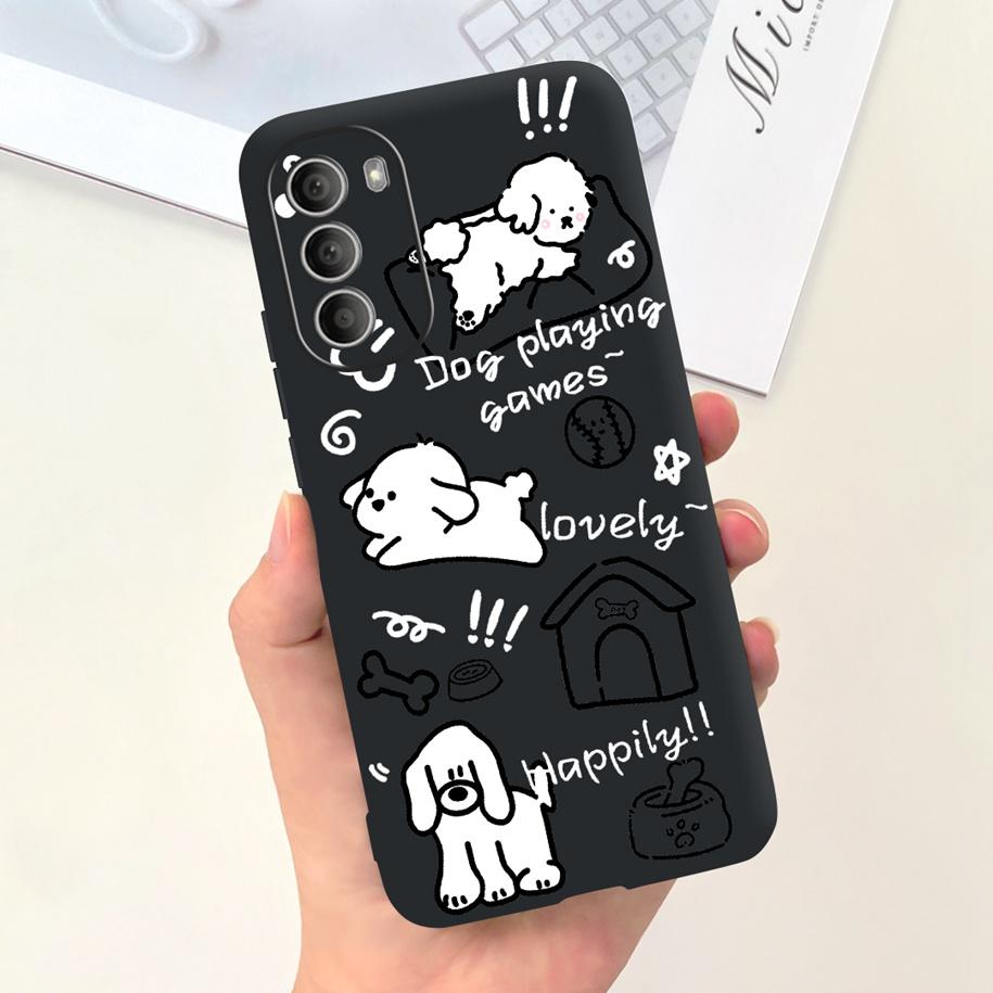 For Motorola Moto G51 G71 5G Case XT2171-2 XT2171-1 XT2169-1 Shockproof Cover Cute Rabbit Flower Phone Cases For Moto G31 Bumper