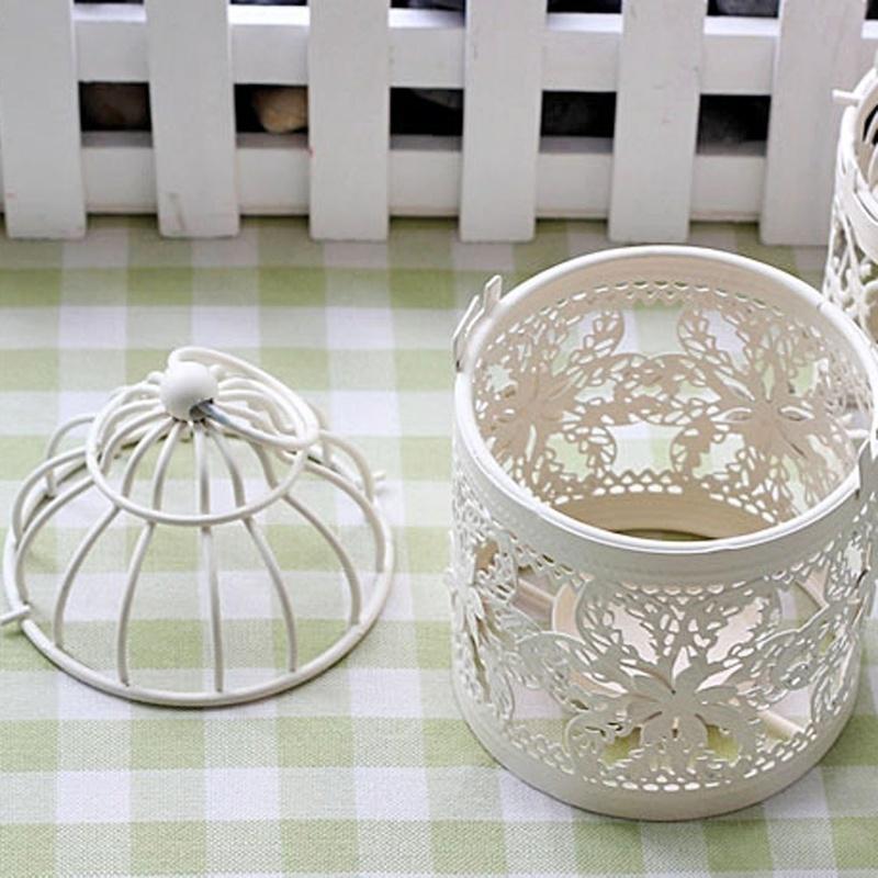 Bird Cage Decoration European Classic Romantic Candle Holders Wedding Hollow Candlestick Home