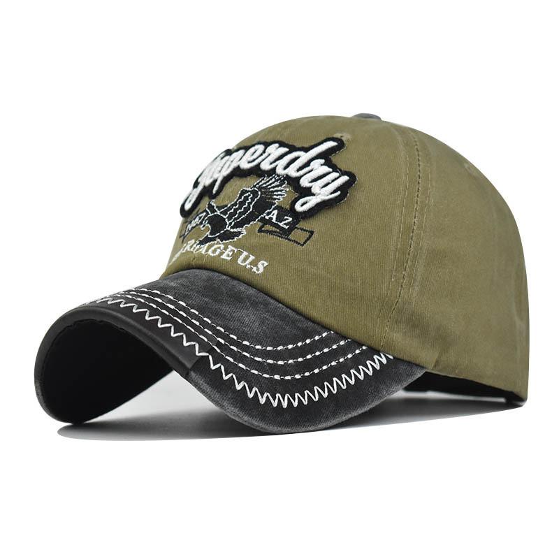 Classic Eagle Embroidered Cotton Baseball Cap With Adjustable Fit For Men Women