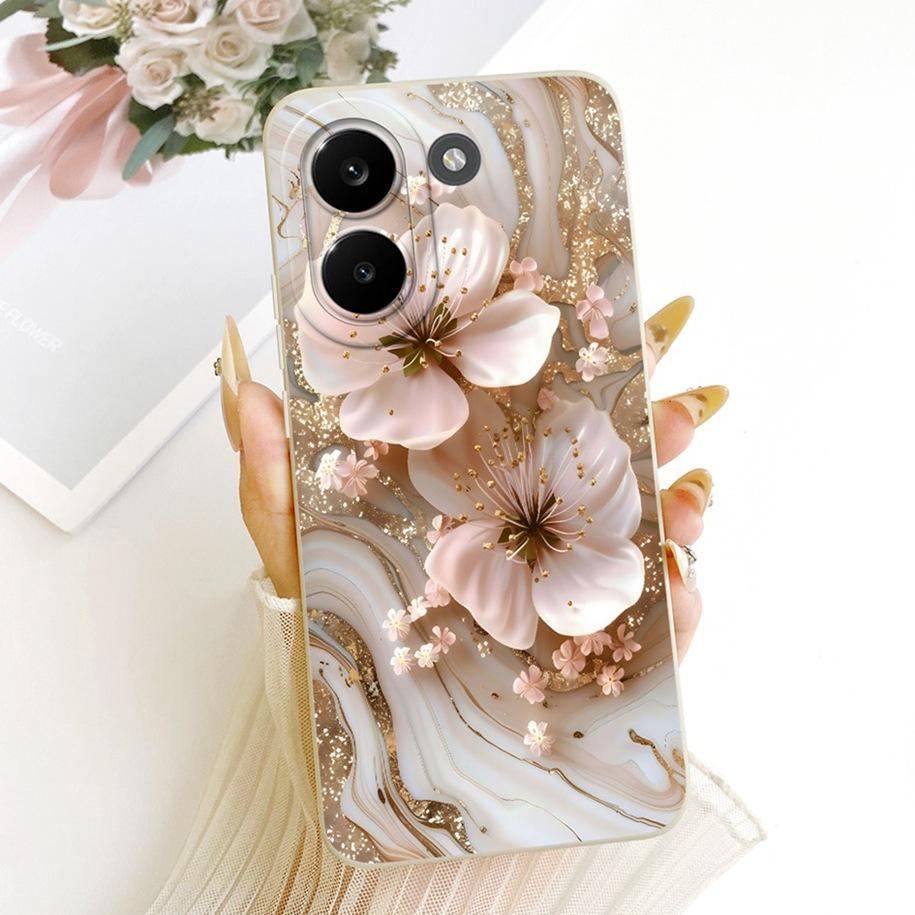 Cover For Poco X8 Pro / X8 Pro Max Case Shockproof Soft TPU Silicone Back Cover For Xiaoimi Poco X8Pro Max 5G Flower Phone Cases