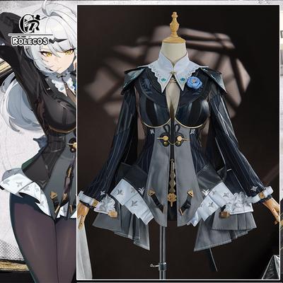 Zenless Zone Zero Trails Of Ink Yixuan Cosplay Kostüm Agent Yixuan Schwarzer Punk Anzug Damen Halloween Party Outfit