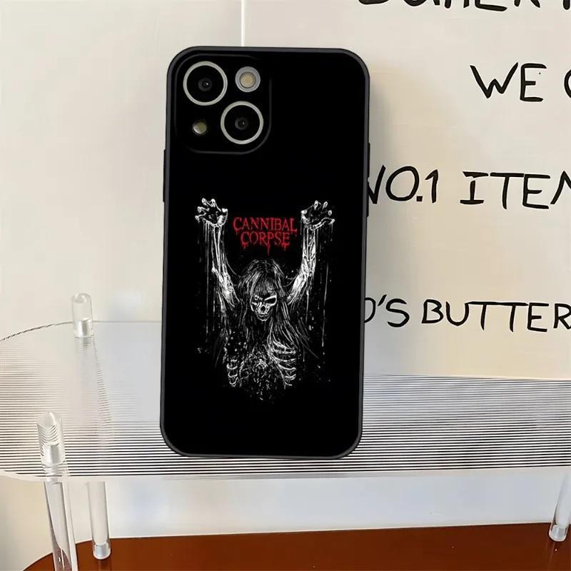 iPhone15 mobile phone case, cannibal corpse mobile phone case, painted anti-drop, anti-drop mobile phone case.