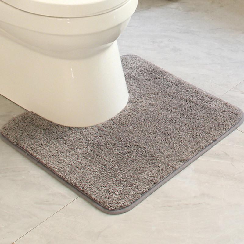 Anti-Slip Absorbent U-Shaped Bathroom Toilet Mat