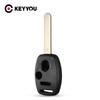 KEYYOU Replacement Remote Key Fob Case Shell 2+1 3 Buttons for Honda Accord Jazz FRV Black Free Shipping