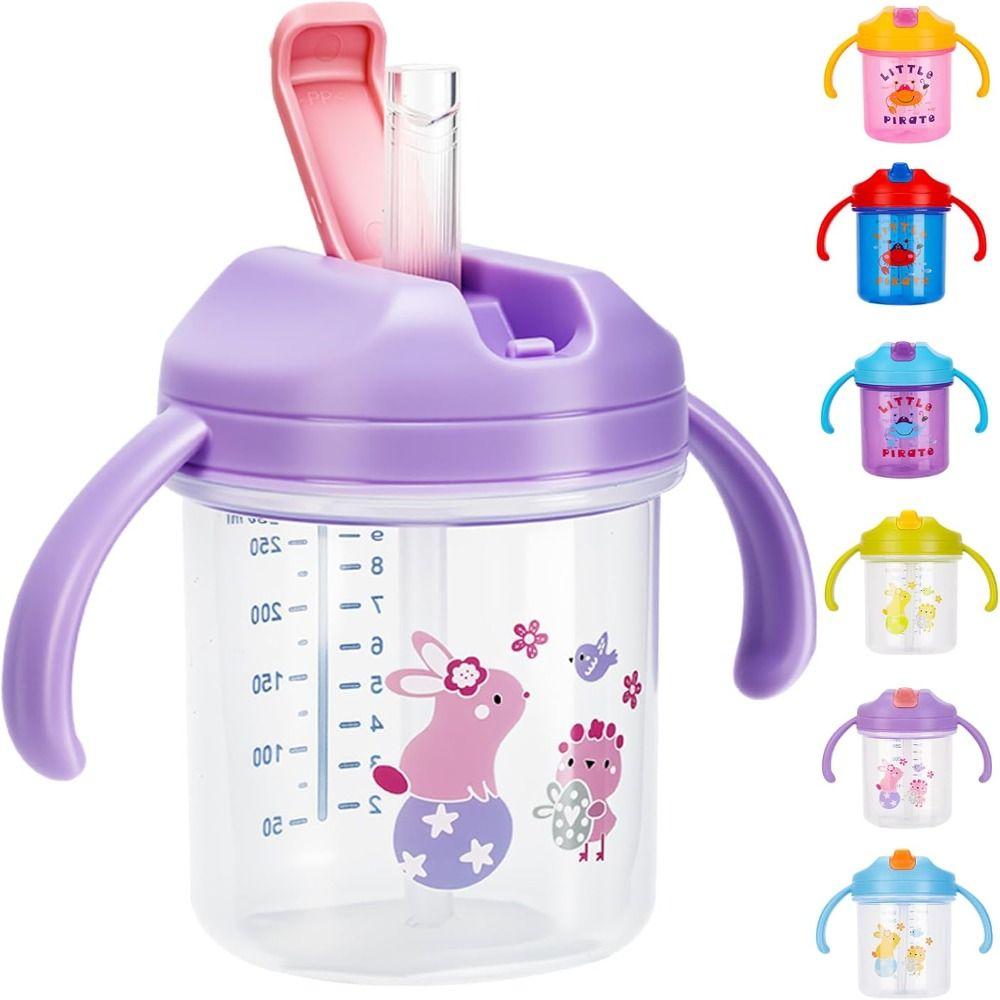 

280ml Straw Cup with Straw Water Bottles New Baby Cup озеро синього кольору
