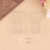 1/12 Dollhouse Clear Disposable Chopsticks Lunch Box Collection Dollhouse Mini Tableware Model Accessories DIY Doll Kitchen Scene Decor