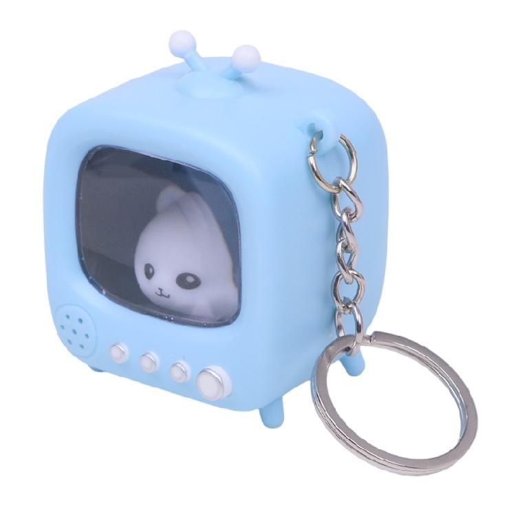 Novelty Television Keychain Glowing Doll Backpack Hanging Decoration For Night Visibility Camping Gear Kids Room