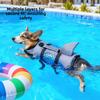 Strong Buoyancy Dog Life Jacket Shark Fin Style Quick Drying Puppy Safety Vests Shiny Scales Adjustable Pet Life Vest Pet Safety