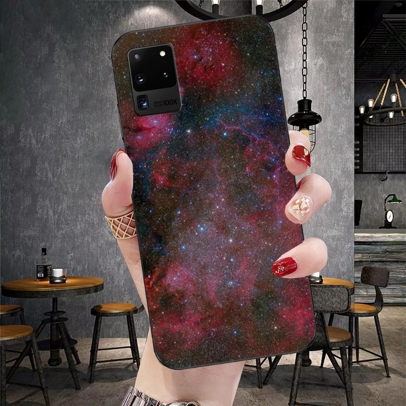 Sky Star Universe Plane Phone Case For Samsung Galaxy S6 S7 S8 S9 S10 S21 S22 Plus Ultra Soft Black Phone Cover