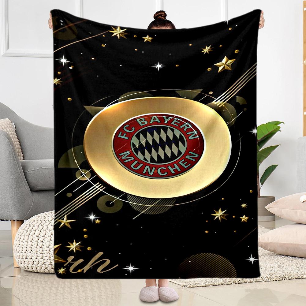 Bayern Munich Blanket Comfortable Suitable for Couch Sofa Seaside Four Seasons Universal Modern Ideal Gift For Birthday Valentine'S Day