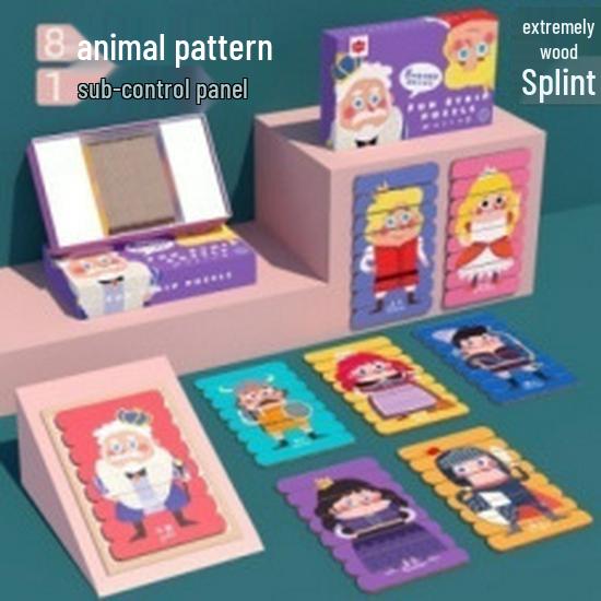 

Детская 3D двусторонняя головоломка на сопоставление животных