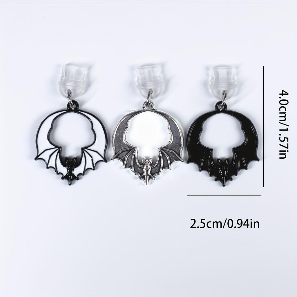 Retro Halloween Nietoperz Wtyczka do Telefonu Jack Ozdobny Wisiorek Akcesorium - Idealny Prezent, Dekoracja Telefonu, Ochraniacz Portu, Straszny Urok