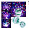 E27 3w Led Voice Automatic Rotating Stage  Lamp Prismatic Shell Shape Crystal Light Bulb For Disco