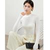 Plus-size Women's Turtleneck Pullover Long Sleeves Slim Fit Simple Basic Solid Color Top Bottoming Shirt Female Knitted Base Shirt
