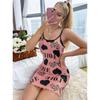 Spring/Summer Cute Heart Print Camisole Nightgown Pajamas Set