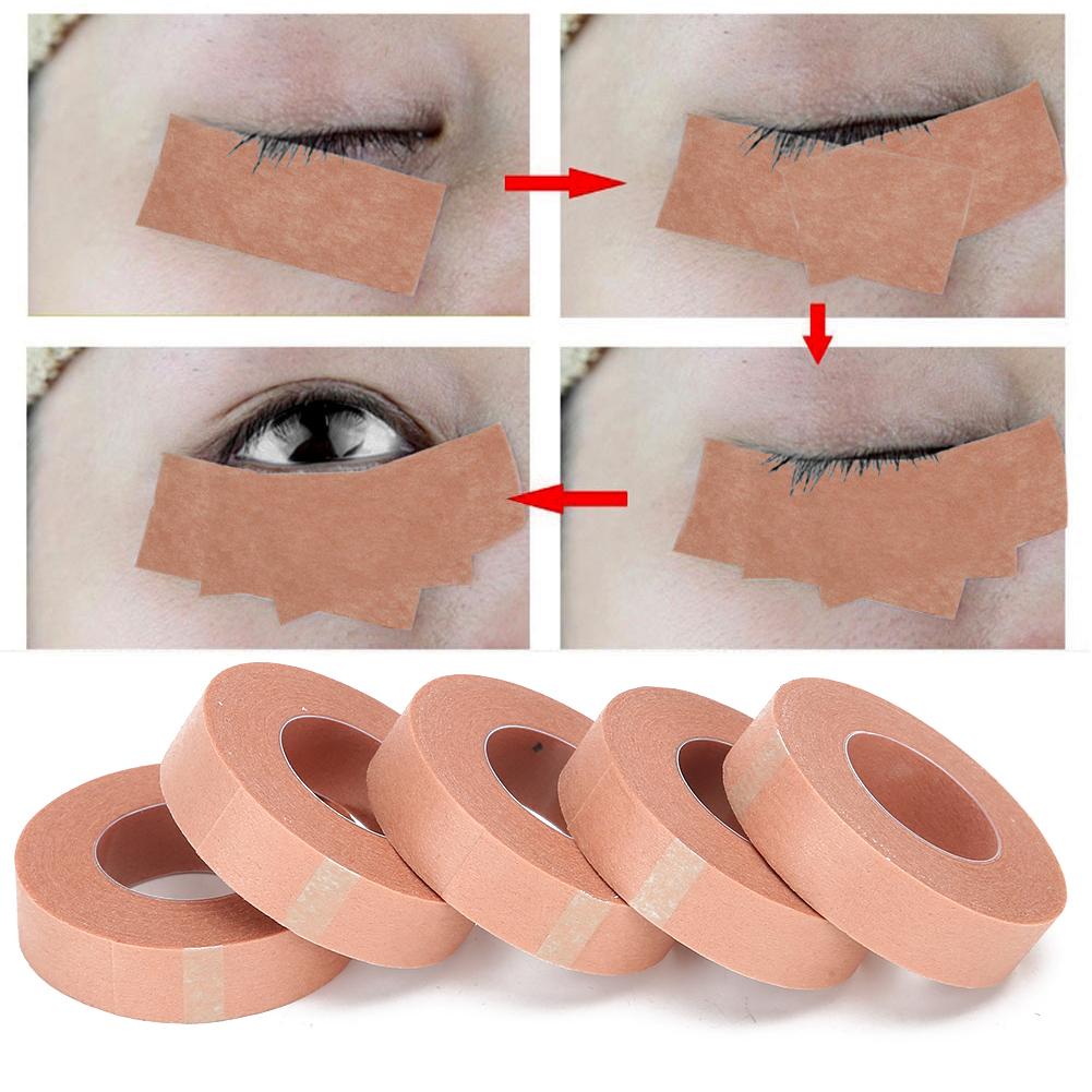 5pcs Eyelash Extension Tape Non Woven Fabric Grafting Eyelash Tape Eyelash Extension Tools(1.25cm )