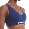 Adidas Originals Letter Print Comfortable Wireless Sports Bra Women underwear Night-Sky-Gray 4A4H03-811