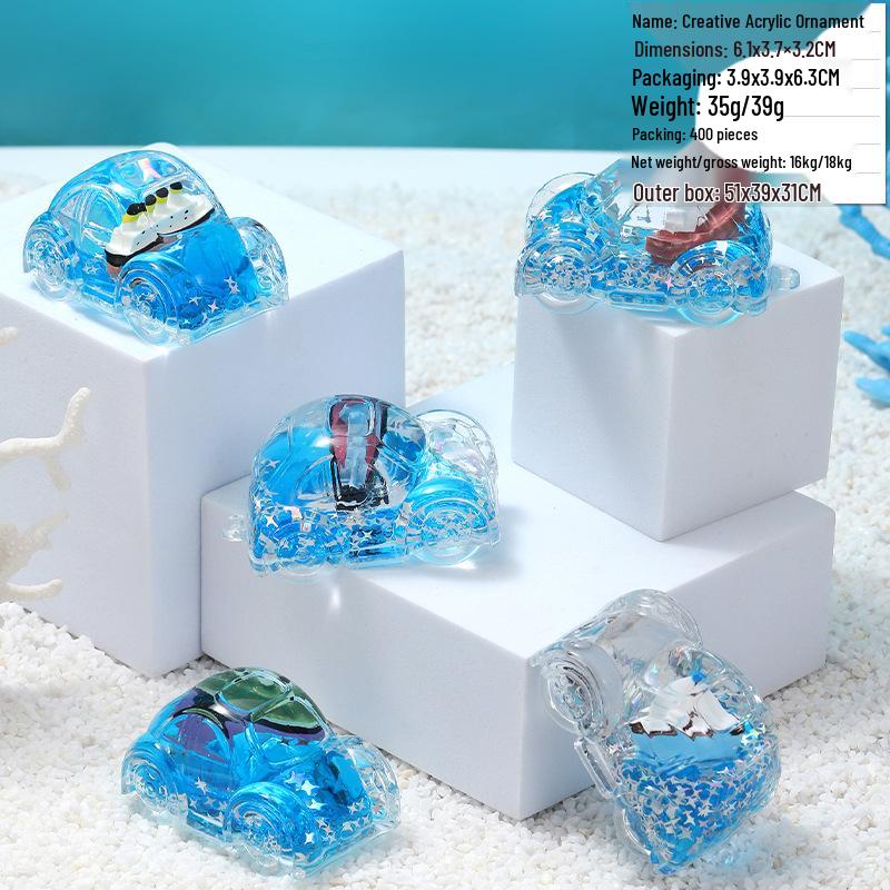Panda Glitter Liquid Motion Hourglass - Decompression Toy & Acrylic Decoration Gift