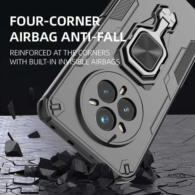 Rotatable Kickstand Capa for Realme 14 Pro 5G 14 Pro+ Plus Case Magnetic Ring Holder Cover for OPPO Realme 14 Pro Plus Fundas