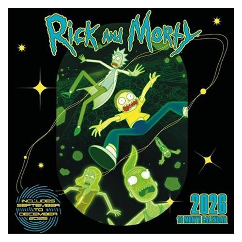 Rick And Morty 2026 Square Calendar