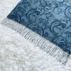 Used Beautiful condition, 100% cashmere, paisley pattern, large, thin, UV protection, gray