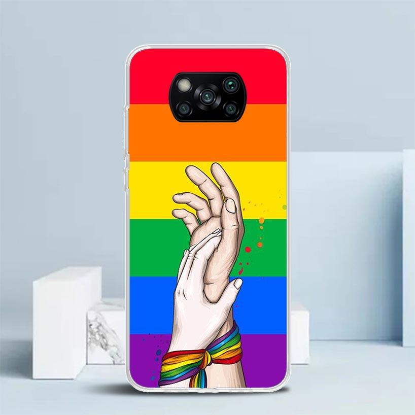Love Is Love LGBT Rainbow Phone Case For Xiaomi Poco F7 Ultra X5 X6 X7 Pro M7 Redmi 15C 15 13C 13 12C 12 10C 10 10A 9 9C 9A 9T C