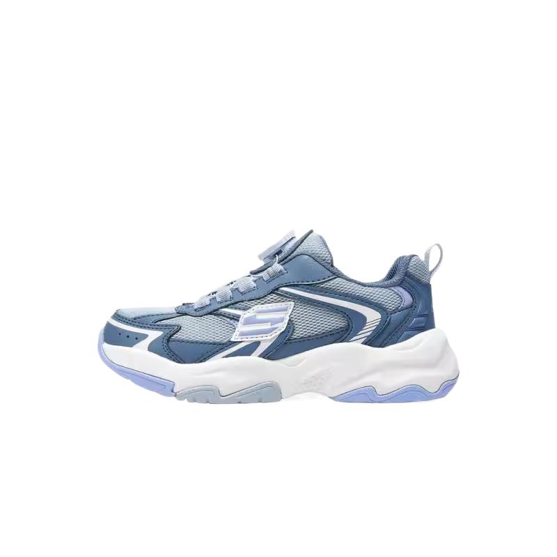 Skechers Kids Versatile Simple Fashion Non-Slip Low-Top Training Shoes Kids sneakers Blue 405292L-BLU 30