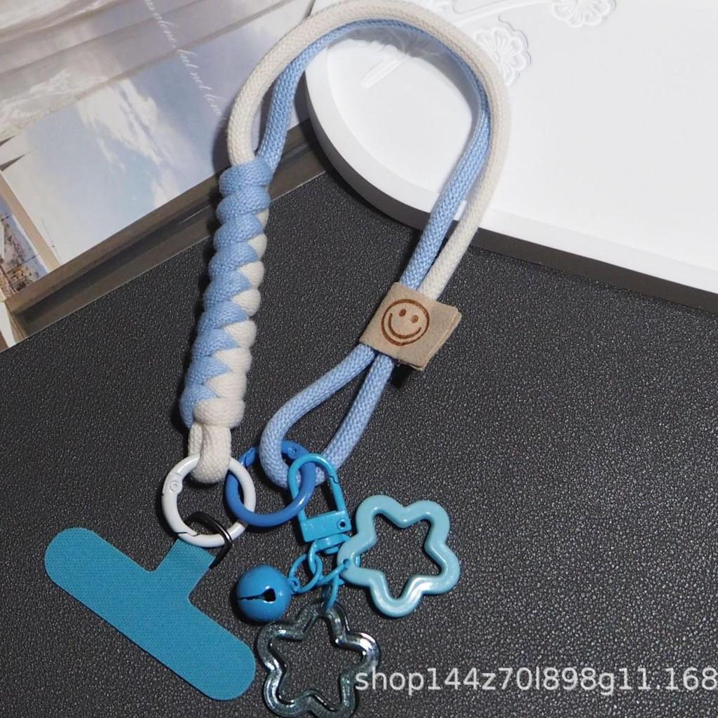 Stern Glocke Anti-Verlust Gewebtes Handy Handgelenk Lanyard Schlüsselanhänger