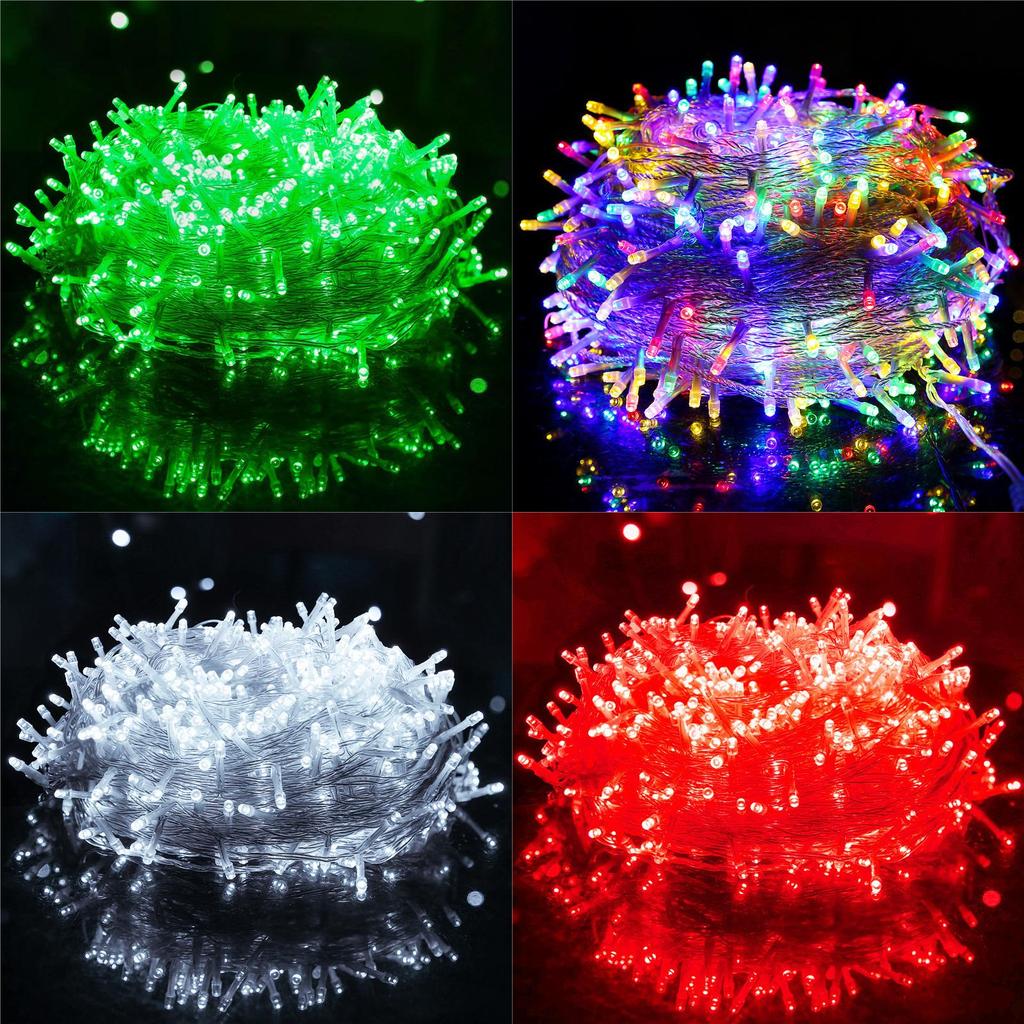 LED řetězová světla Venkovní Vánoční Kempingová Zahrada Dekorace S Osmi Režimy Pro Sváteční Oslavy