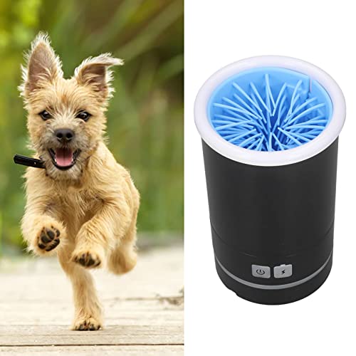 Portable Dog Paw Cleaner with Durable Brush for Small and Medium Dogs and Cats, USB Rechargeable, Lightweight Design