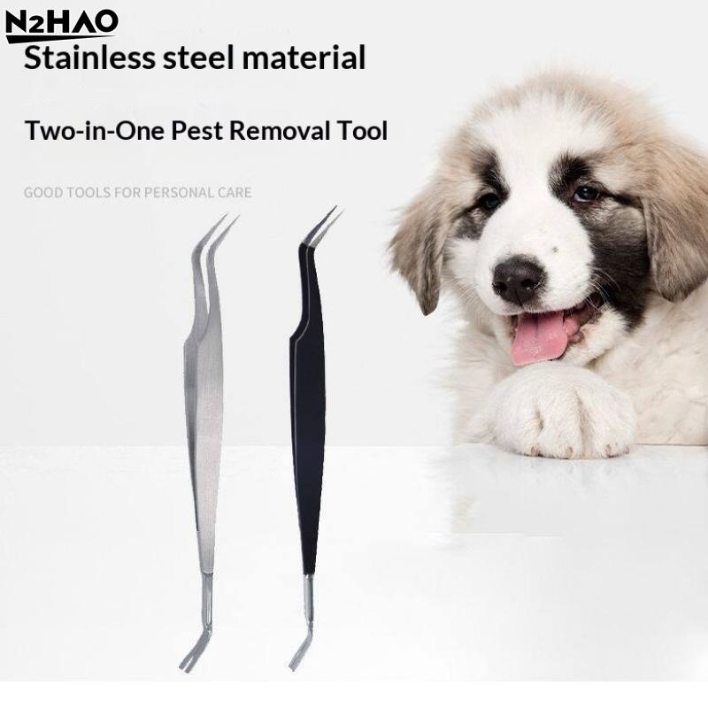 1Pcs Professional Tick Removal Tweezers For Humans & Pets 2 In 1 Tick Remover Tool Pets Flea And Tick Removal Tick Remover Tools