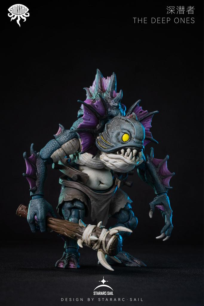 STARARC TOYS SAN ZERO Series THE DEEP ONES and POM Painted Movable Figure [Purple] PVC, ABS,