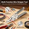 Multifunction Electrician Wire Stripper Pliers Wire Stripping Splitting Pulling High Carbon Steel Pliers Anti Slip Pliers