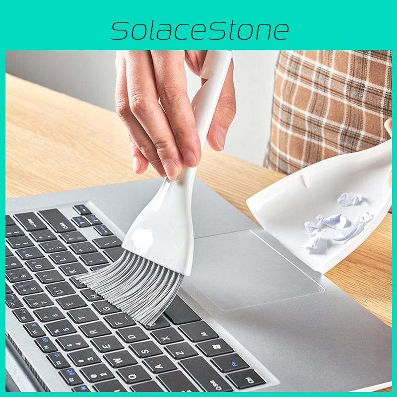 Pp Desktop Compact Cleaning Brush And Dustpan For Small Spaces Windowsills And